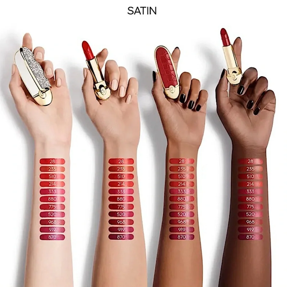 Guerlain No.214 Le Rouge Kiss Rouge G Satin Lipstick
